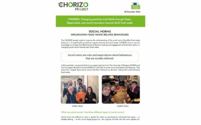 CHORIZO #4 Newsletter is out! Social Norms – Influencing food waste related behaviours